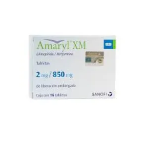 AMARYL XM 2/850 MG 16 TAB