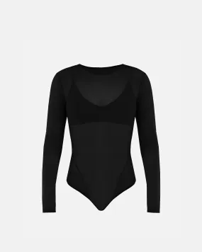 Basics Mesh Bodysuit Black