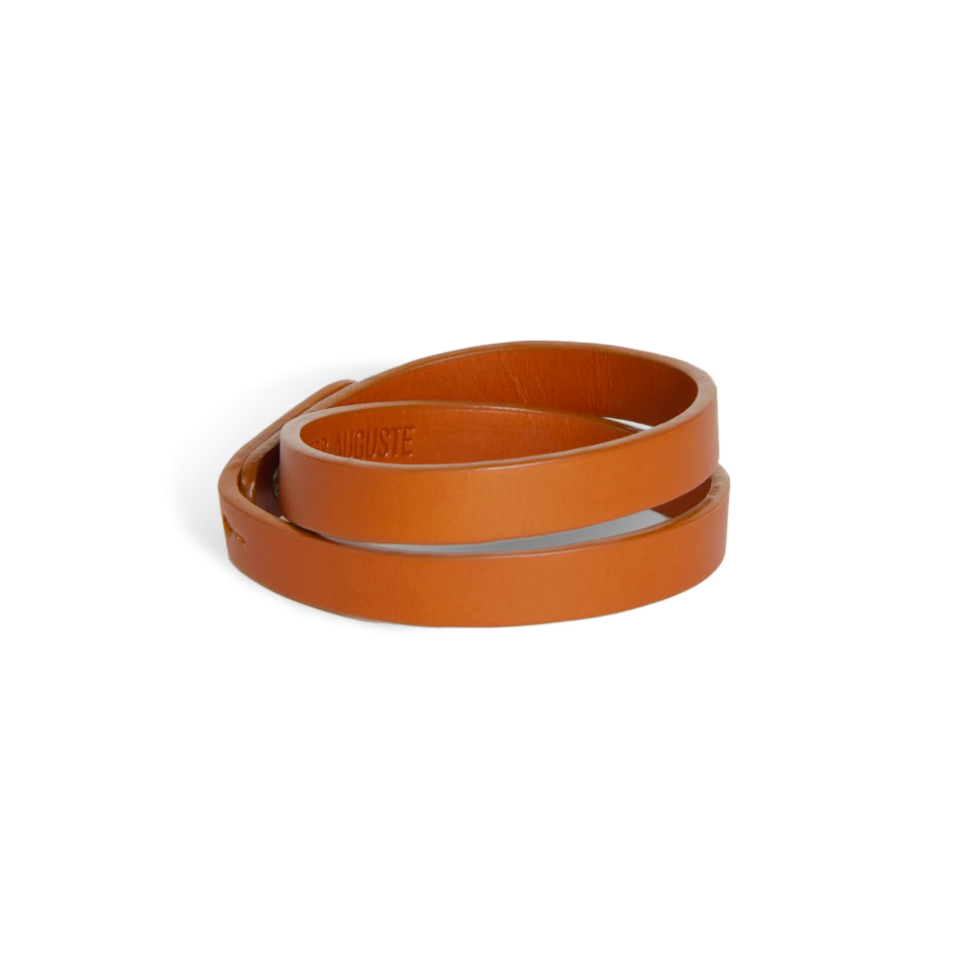 Bracelet Cuir - Cuir Lisse Camel