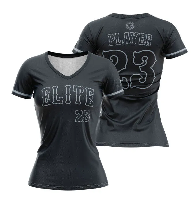 Diamond Elite Black Edition Women's V-neck Jersey