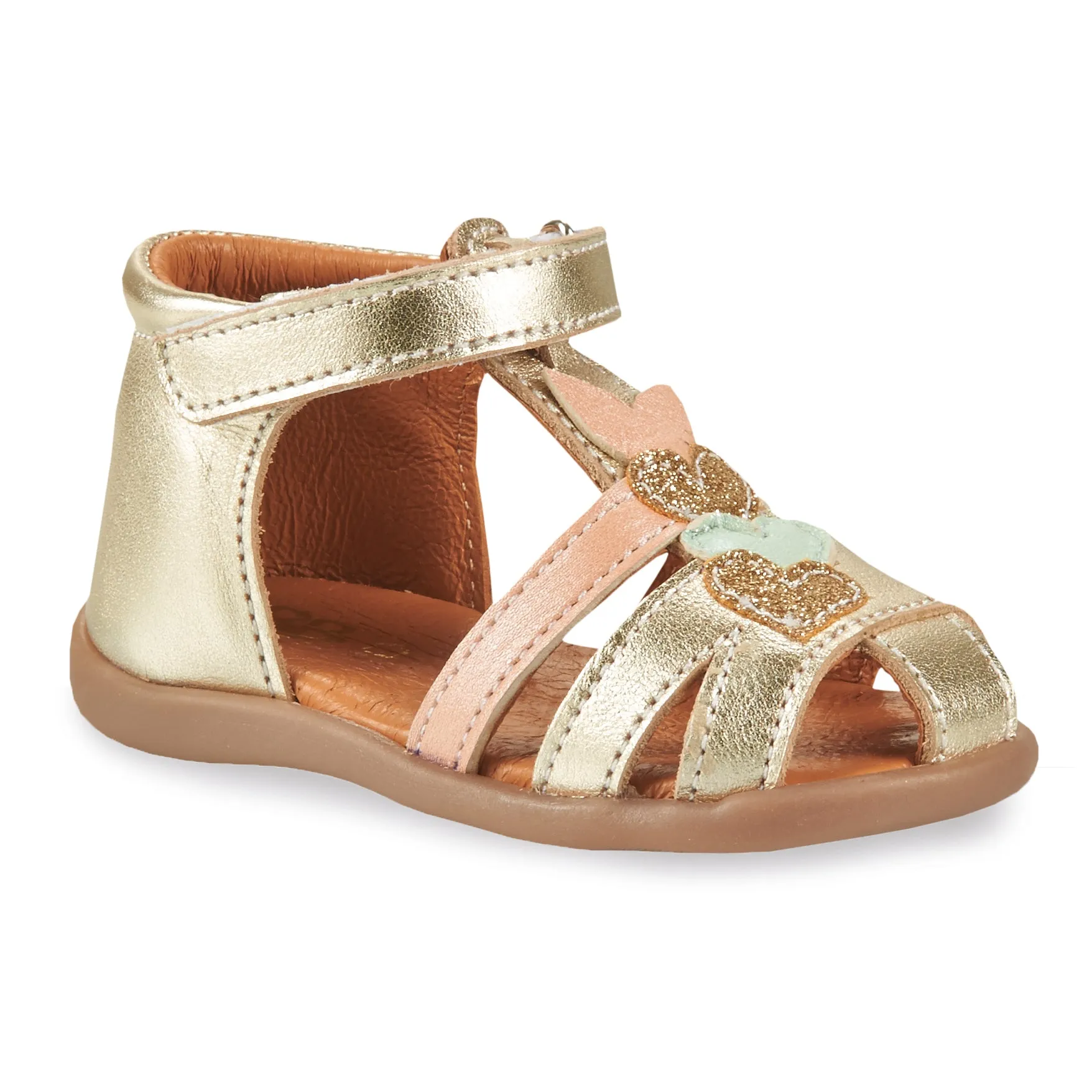 GBB ENITA Or Sandales Nu Pieds