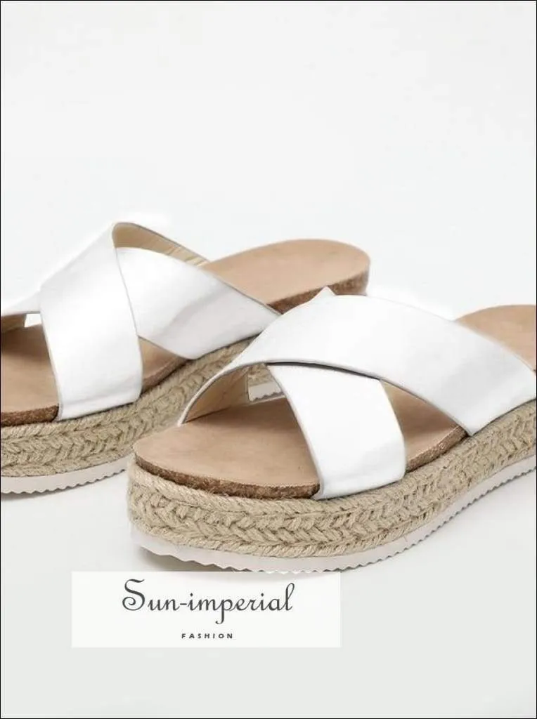 Gold Summer Women Slippers Open Toe Platform Casual Shoes each Ladies Outdoor Flip Flops X Shape