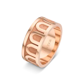 L'Arc de DAVIDOR Ring GM, 18k Rose Gold with Satin Finish