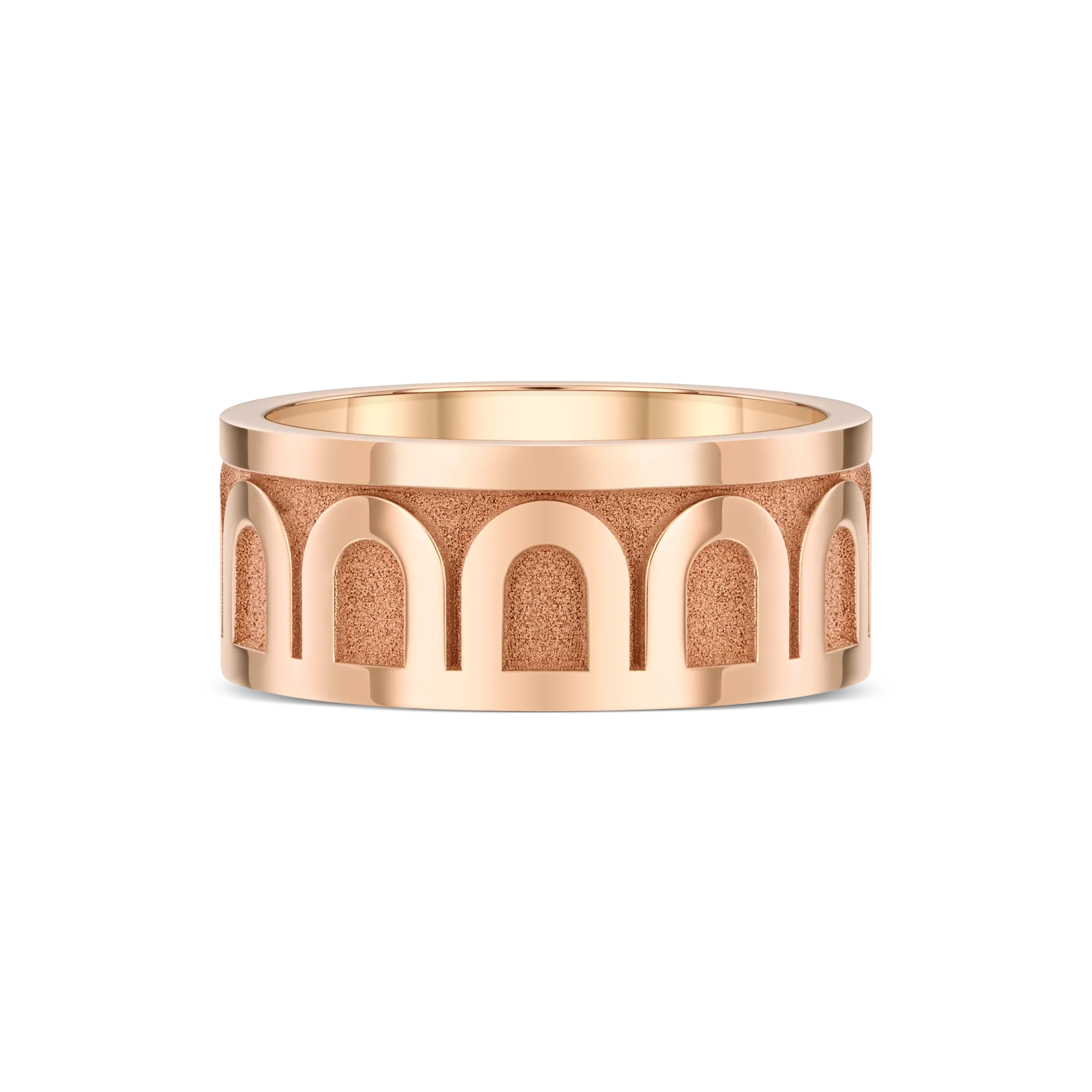 L'Arc de DAVIDOR Ring GM, 18k Rose Gold with Satin Finish