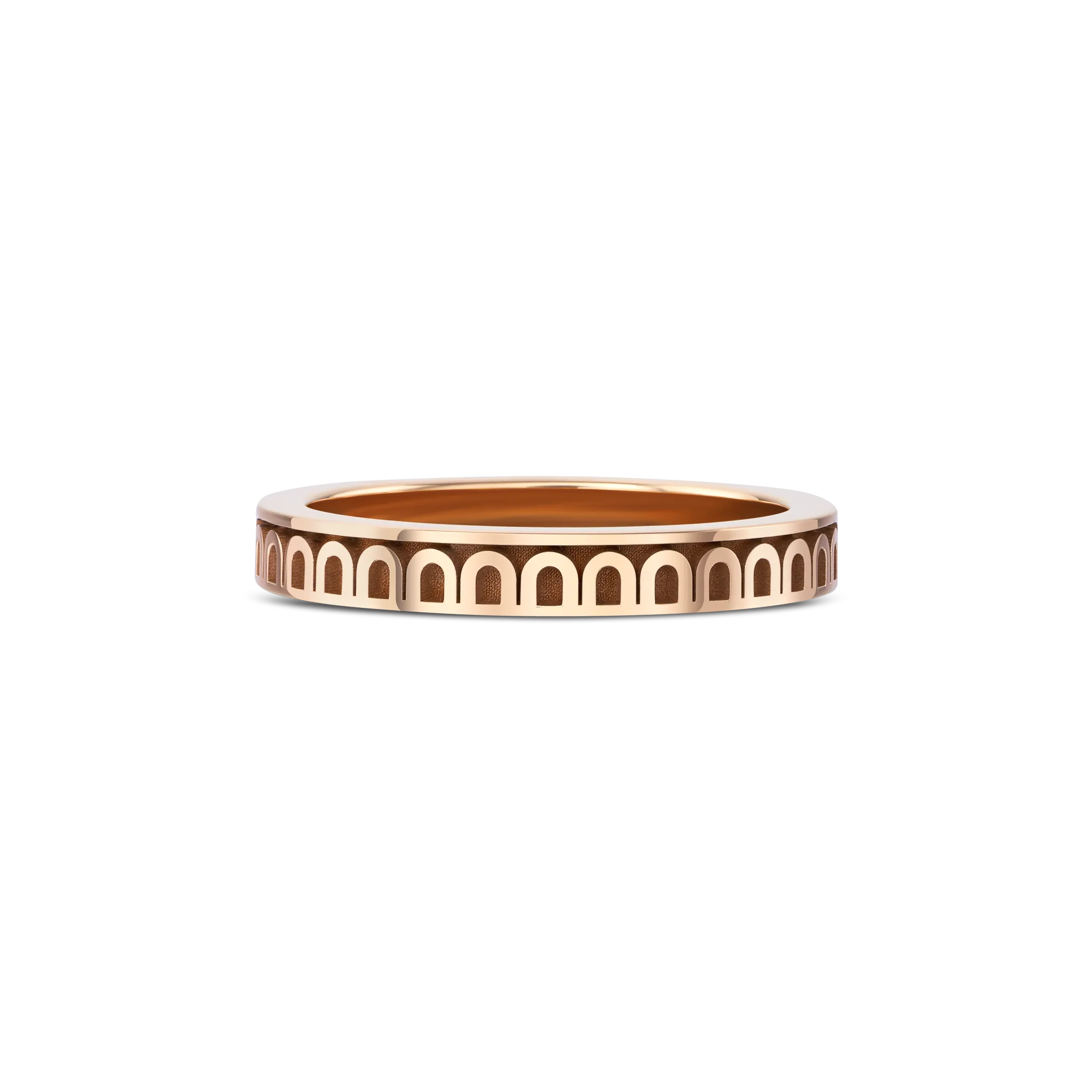 L'Arc de DAVIDOR Ring PM, 18k Rose Gold with Satin Finish