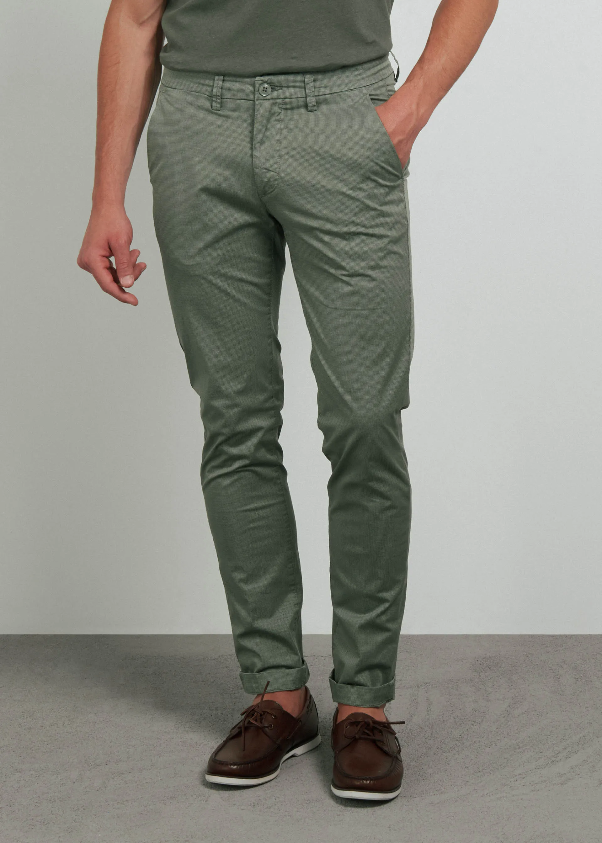 Pantaloni slim stampati