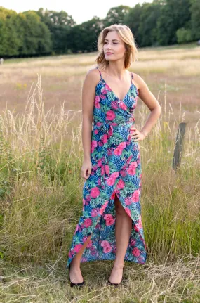 Pretty Perfect Dress - Blue & Pink (alleen online te koop, niet in de winkel)