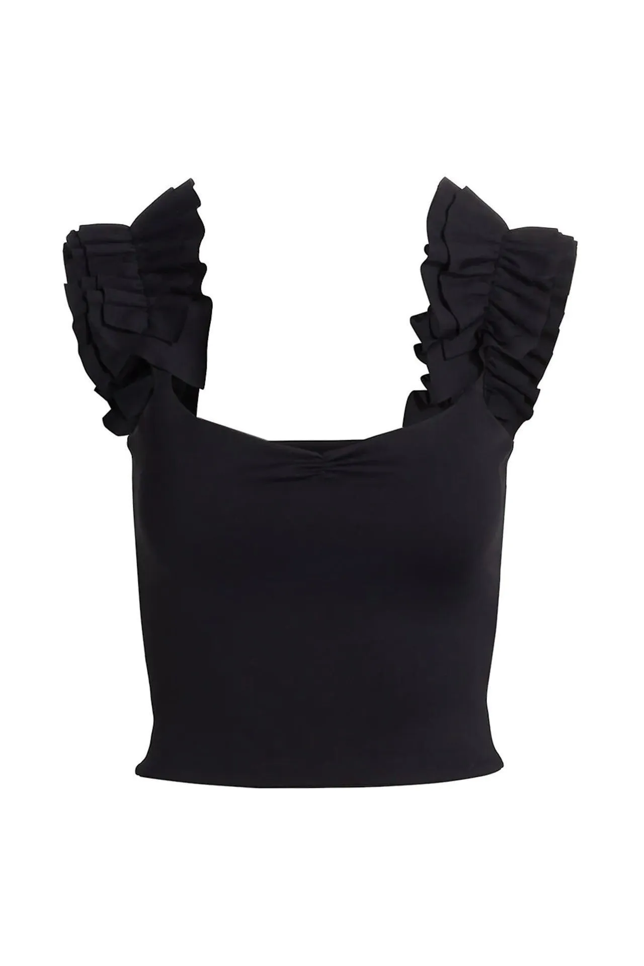 Ruffle Tank Black (FW21)