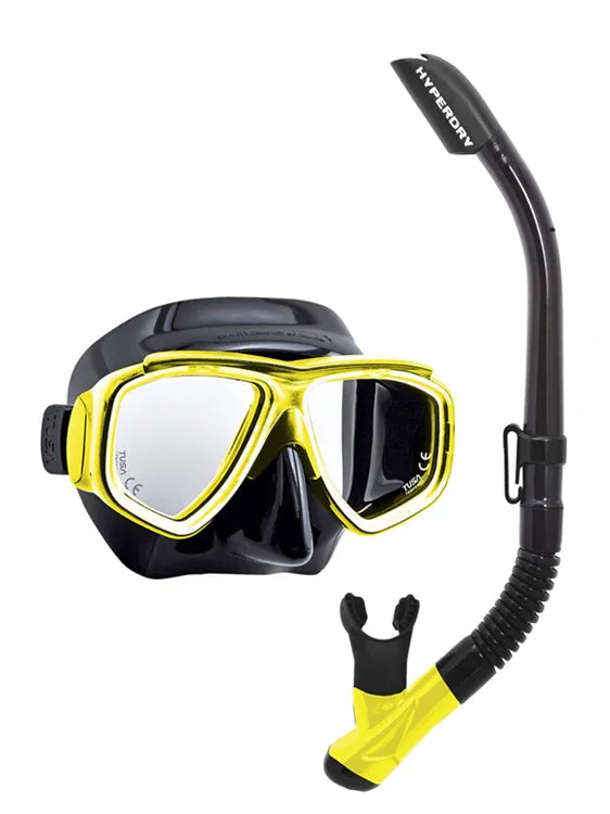 TUSA Sport Splendive 2 Prescription Snorkel Set (with Corrective Lenses)