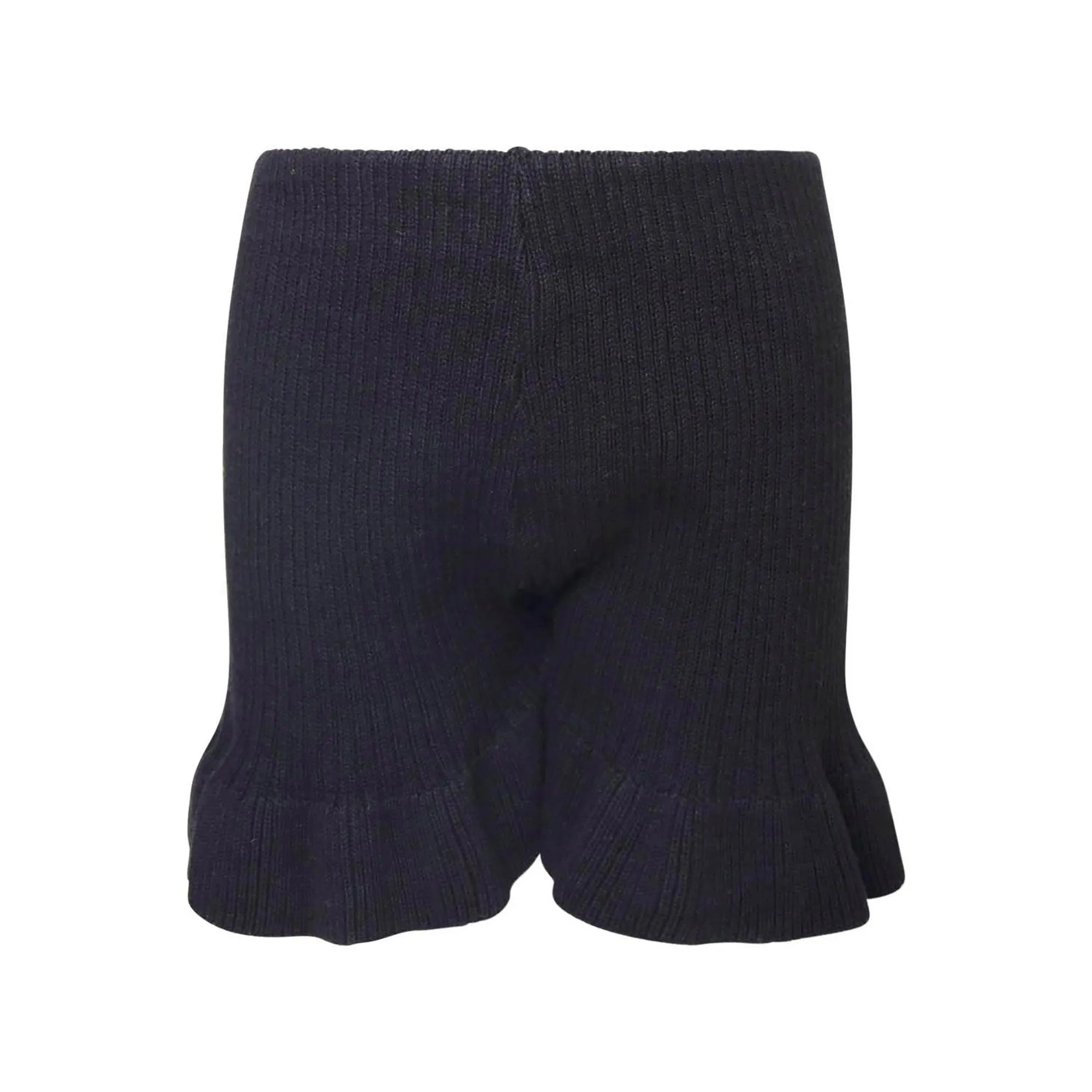 Zwarte gebreide strandshort